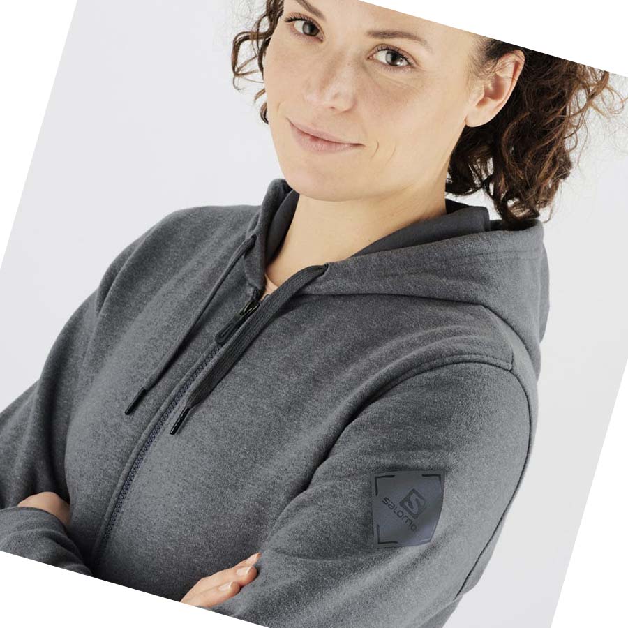 Sudadera Con Capucha Salomon ESSENTIAL WARM SALOMON Mujer Grises | MX 2515JPQ